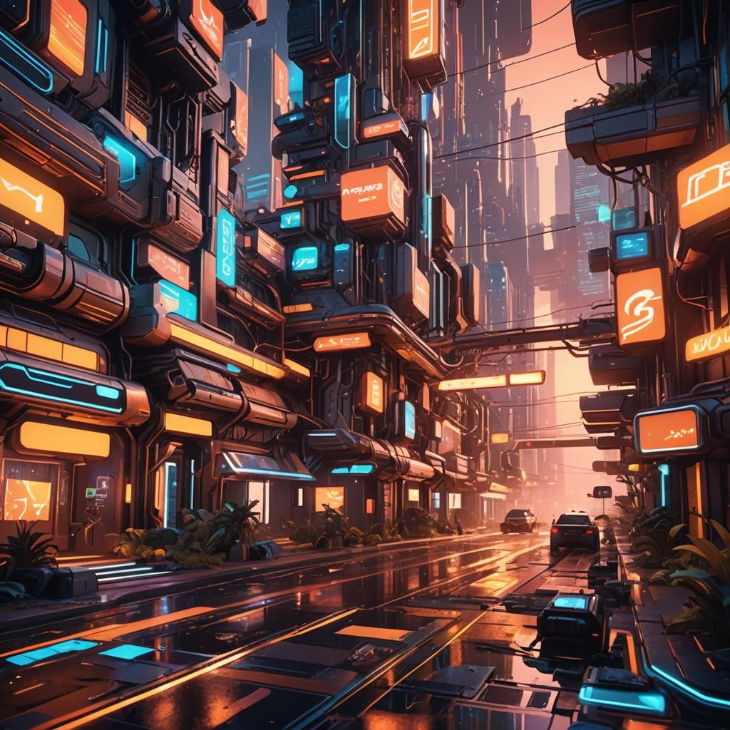 Abstract Meets Realistic: 3D Game Cinematic Landscape