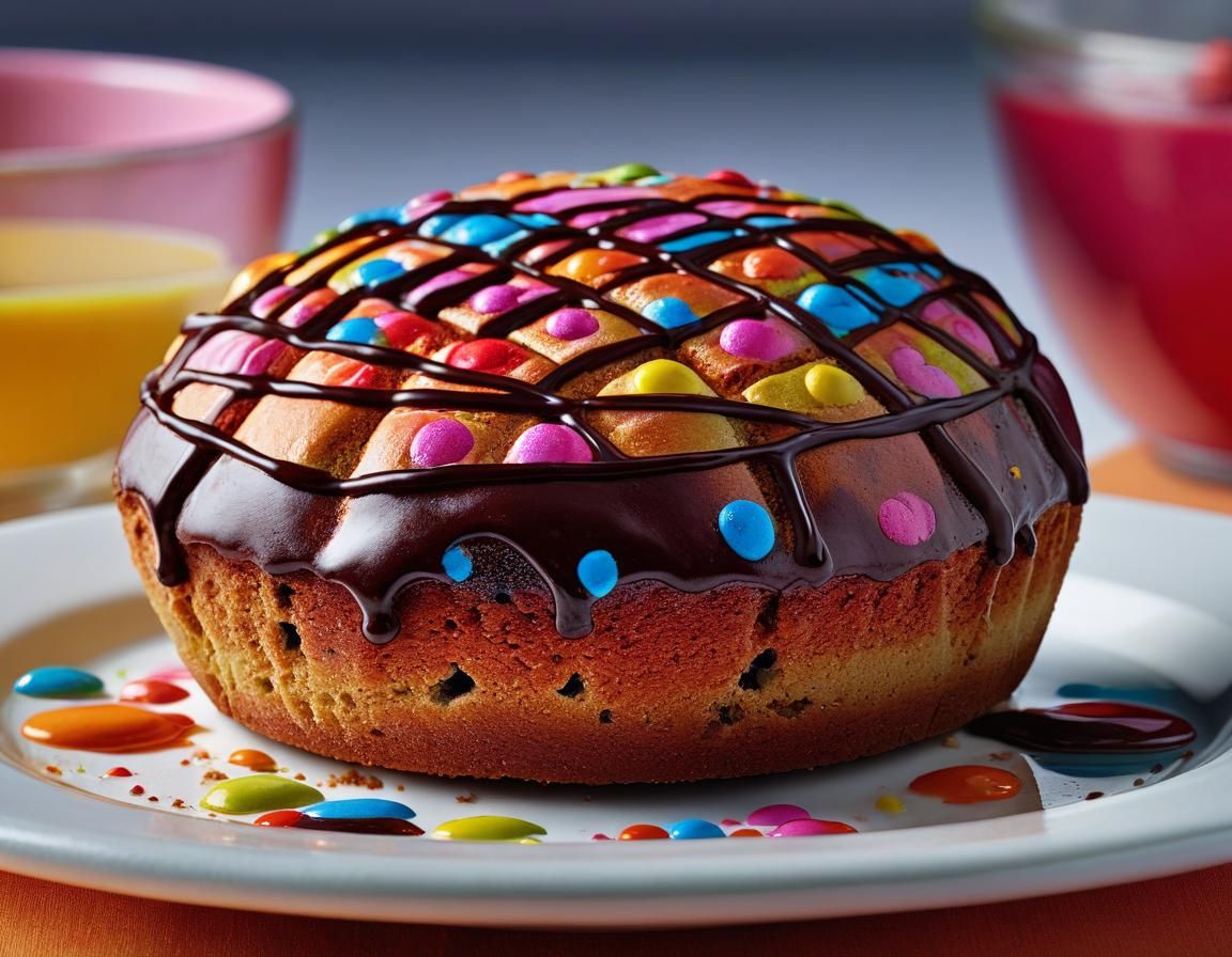 Colorful Pan Dulce Concha Portrait