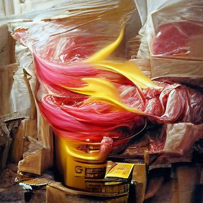 Fiery Oil Painting in Vivid Colors