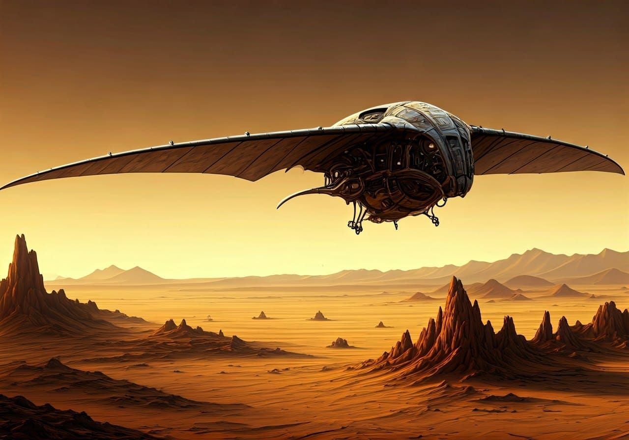 Arrakis Ornithopter: Industrial Futurism on Dune
