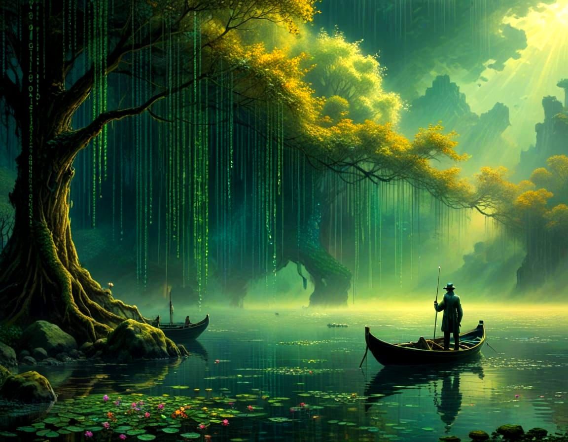 Monet's Whimsical Code of Mythical Realms