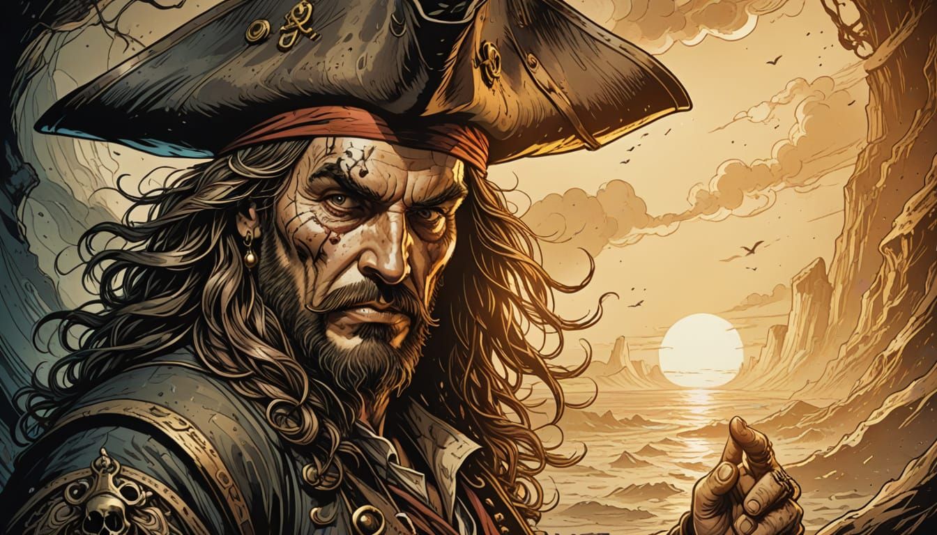 Captain Hook in Moody, Golden Hour Lighting