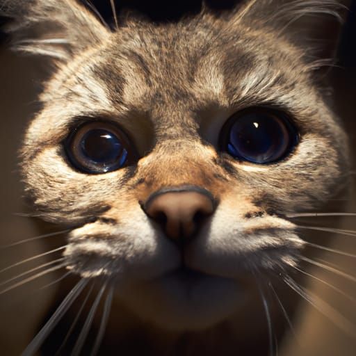 Sand Cat Portrait in Ambient Light