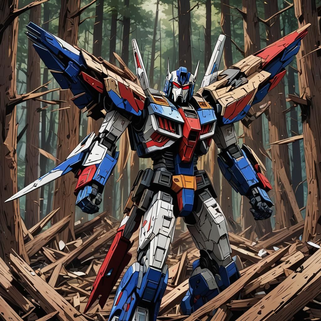 Starscream Transformation in Anime Style