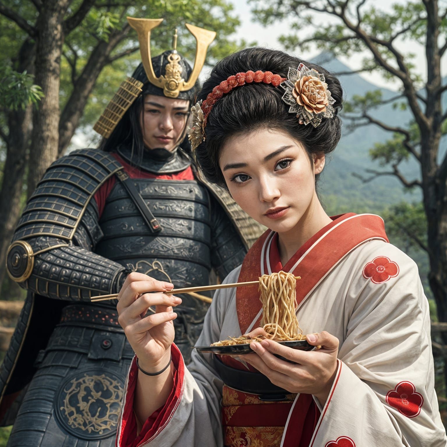 Geisha and Samurai in Japan