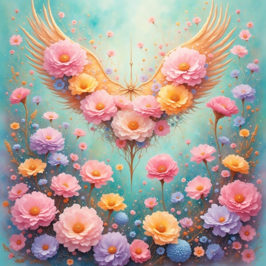 <lora:Pastel Dreams:1.0> seafoam green, bubblegum pink, soft coral, turquoise, sunrise yellow, fuschia, mauve purple