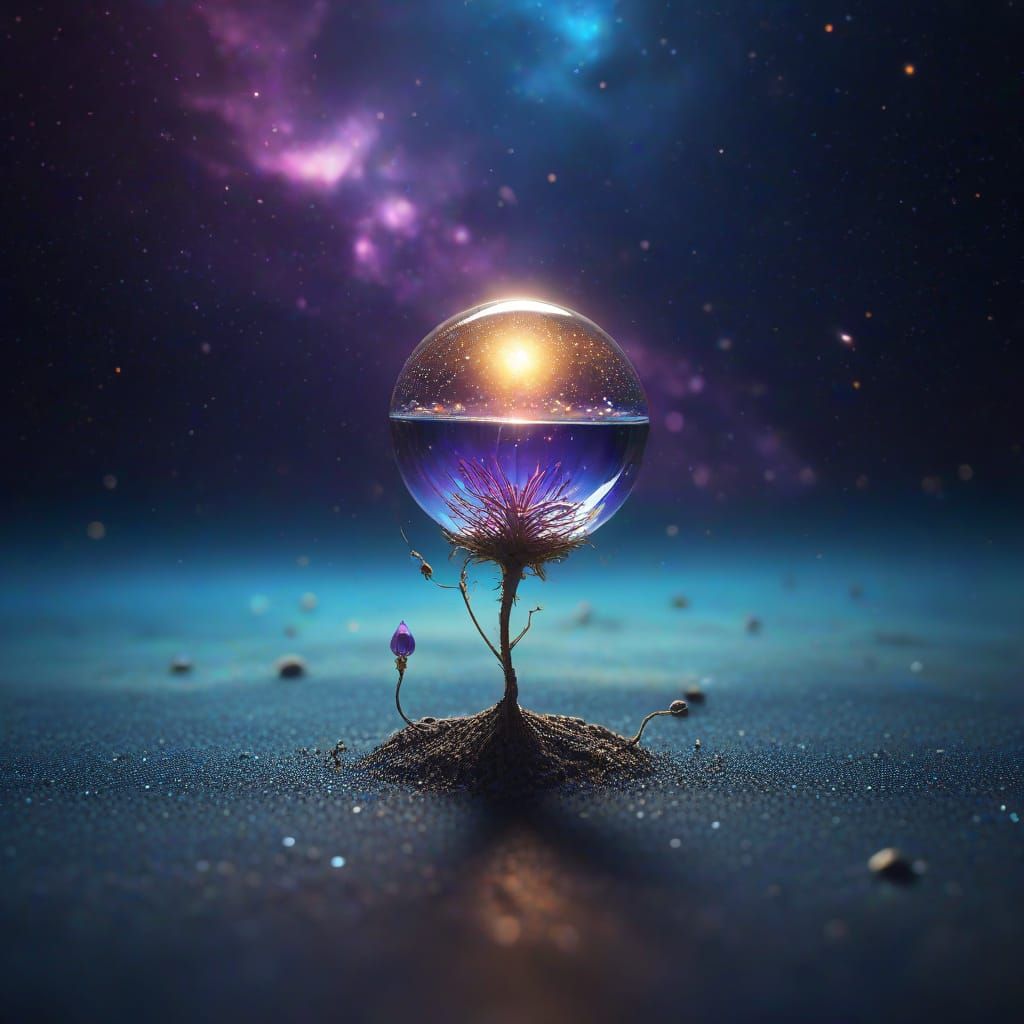 Cosmic Seed of Life in Surreal Void