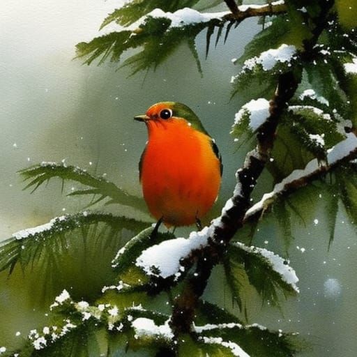 Robin Peeks into Christmas Living Room