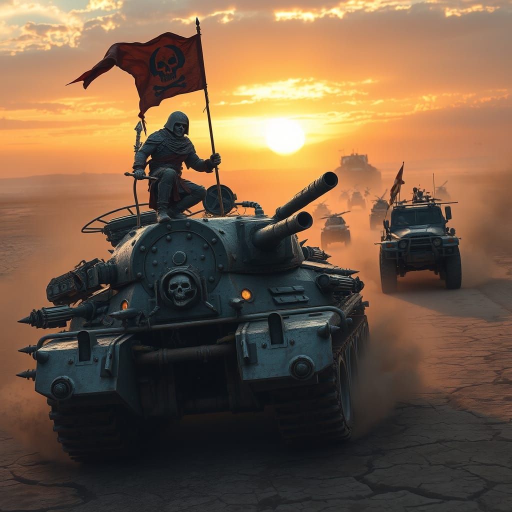 Cyberpunk Warrior Embarks on Daring Doomsday Mission