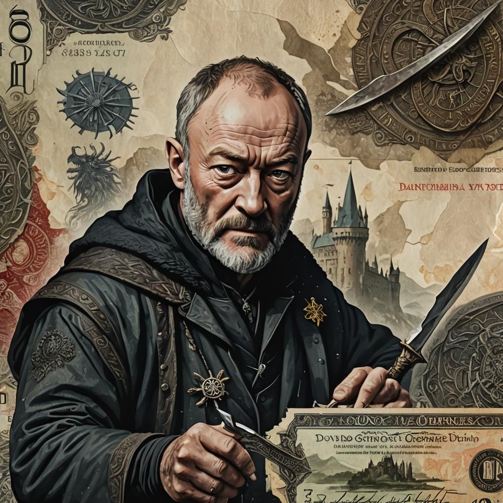 Davos Seaworth Art Banknote: Detailed Matte Painting