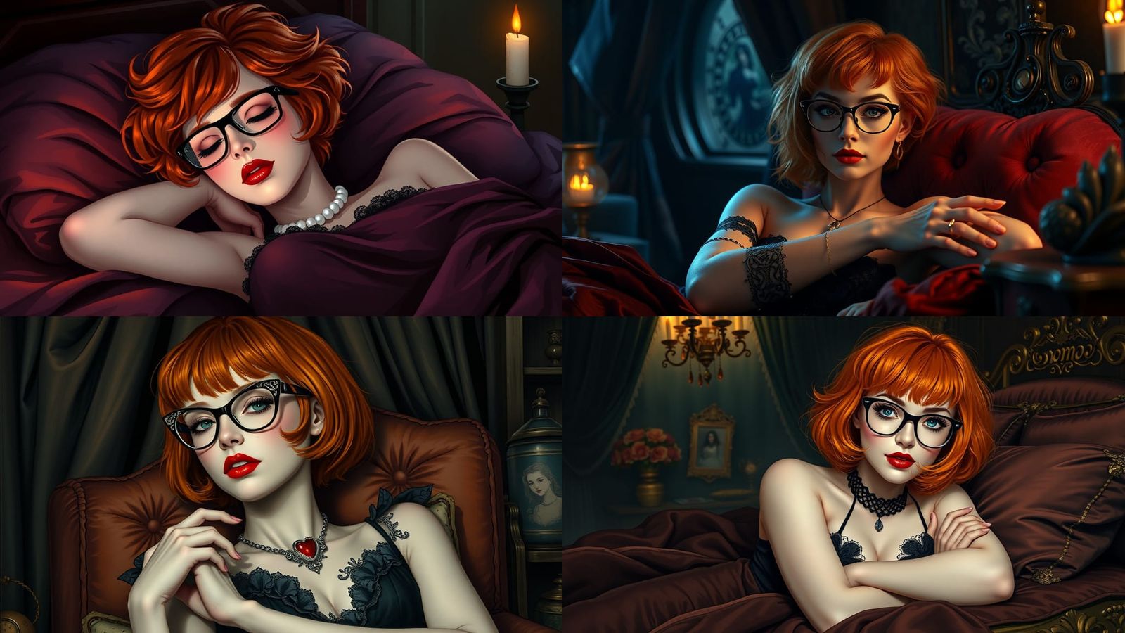 Gothic Velma Dinkley Portrait in Ethereal Style