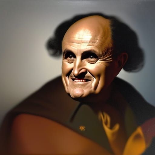 Giuliani as Demon: A Dark Fantasy Portrait