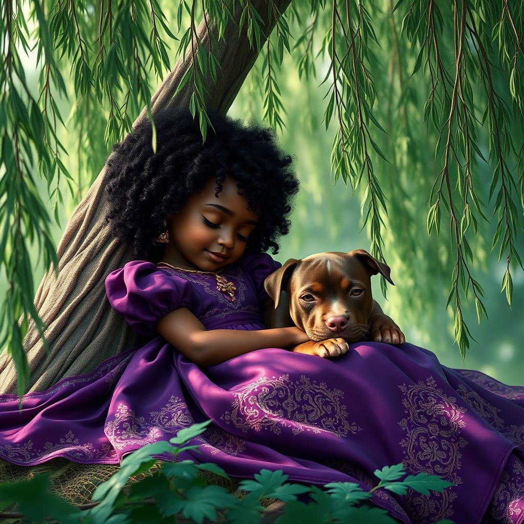 Whimsical Royal Slumber in a Fantastical Forest