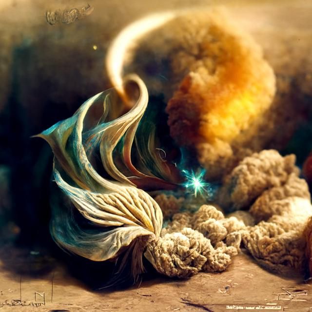 Surreal Whirlwind Emerges from Candy Floss Clouds