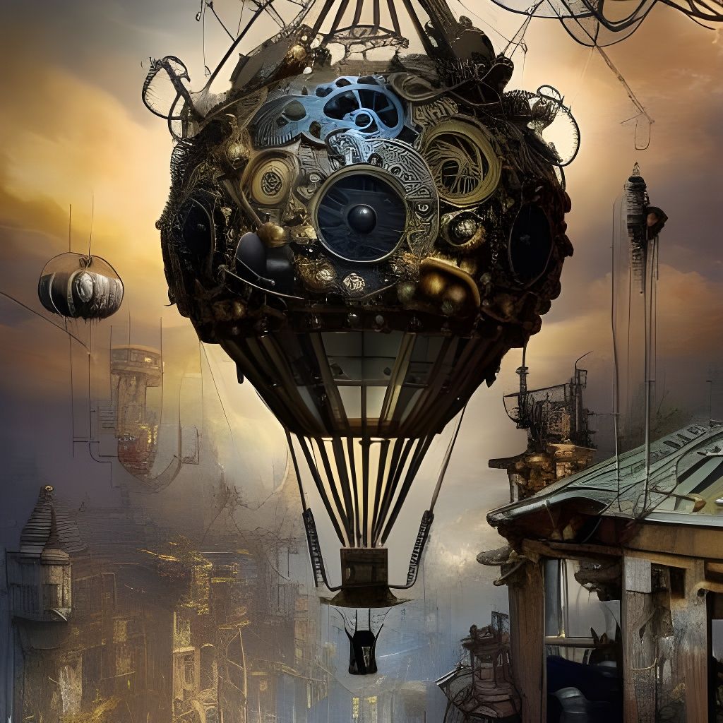 A steampunk balloon