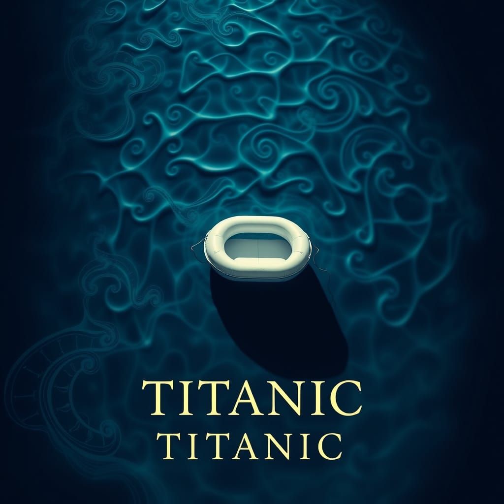 Titanic Movie Poster: Boat Adrift in Pool