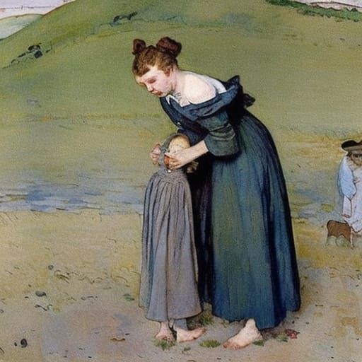 Eeyore's Daughter's Resurrection: Watercolor Art