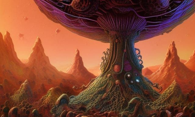 Ancient Alien Race in Giant Mushrooms: Psychedelic Sci-Fi Co...