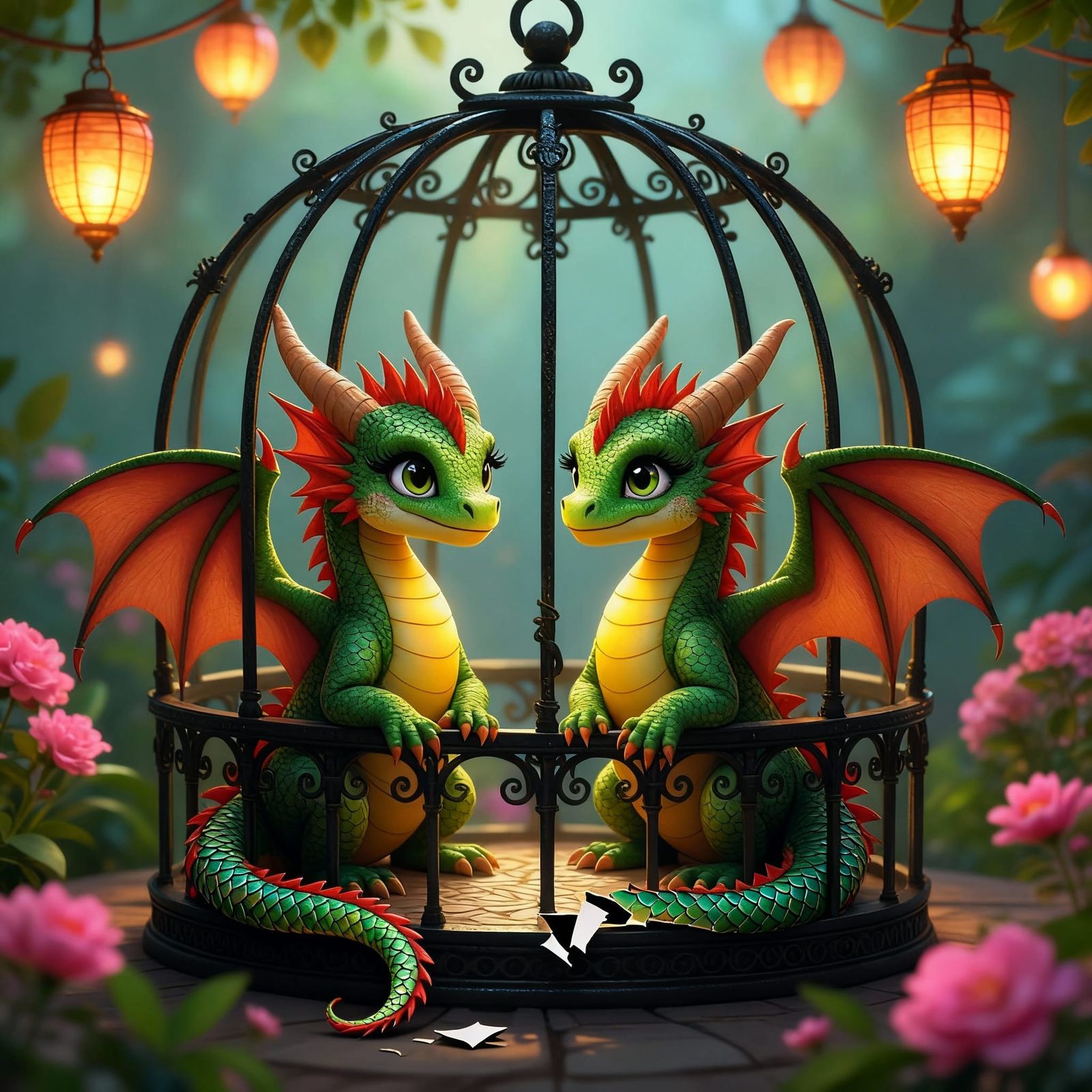 Long-Tailed Monkey with Broken Scale