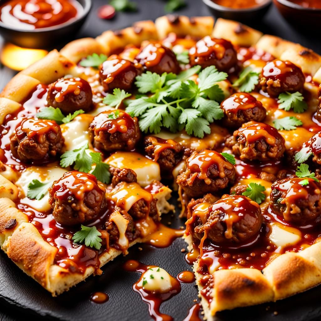 Takoyaki Pizza: A Culinary Fusion Food Photo