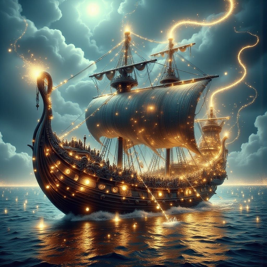 Viking Warrior Charging into Battle