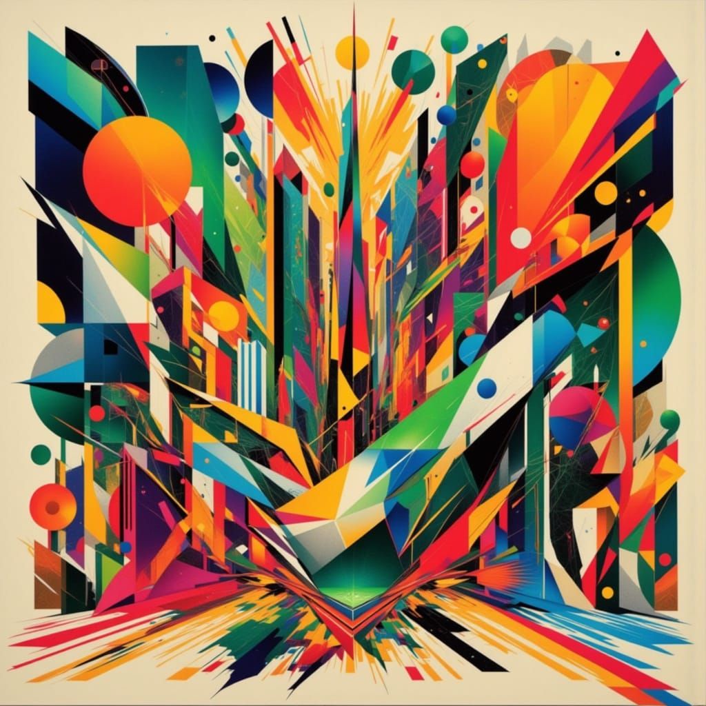 Futuristic Kaleidoscope in Bold Geometric Patterns