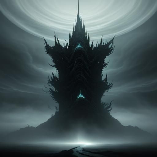 Ethereal Vortex: Fantasy Artwork in Cosmic Horror Style