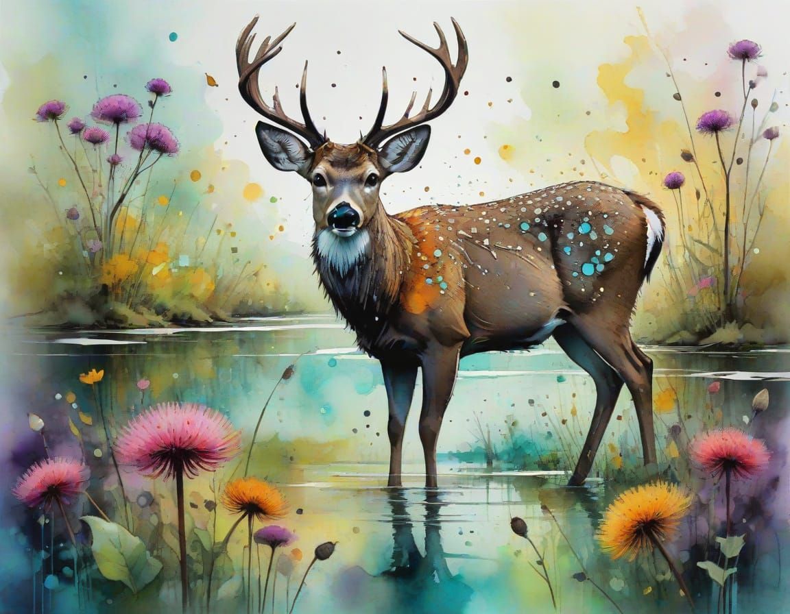 Joyful Celebration of Nature in Vibrant Colors