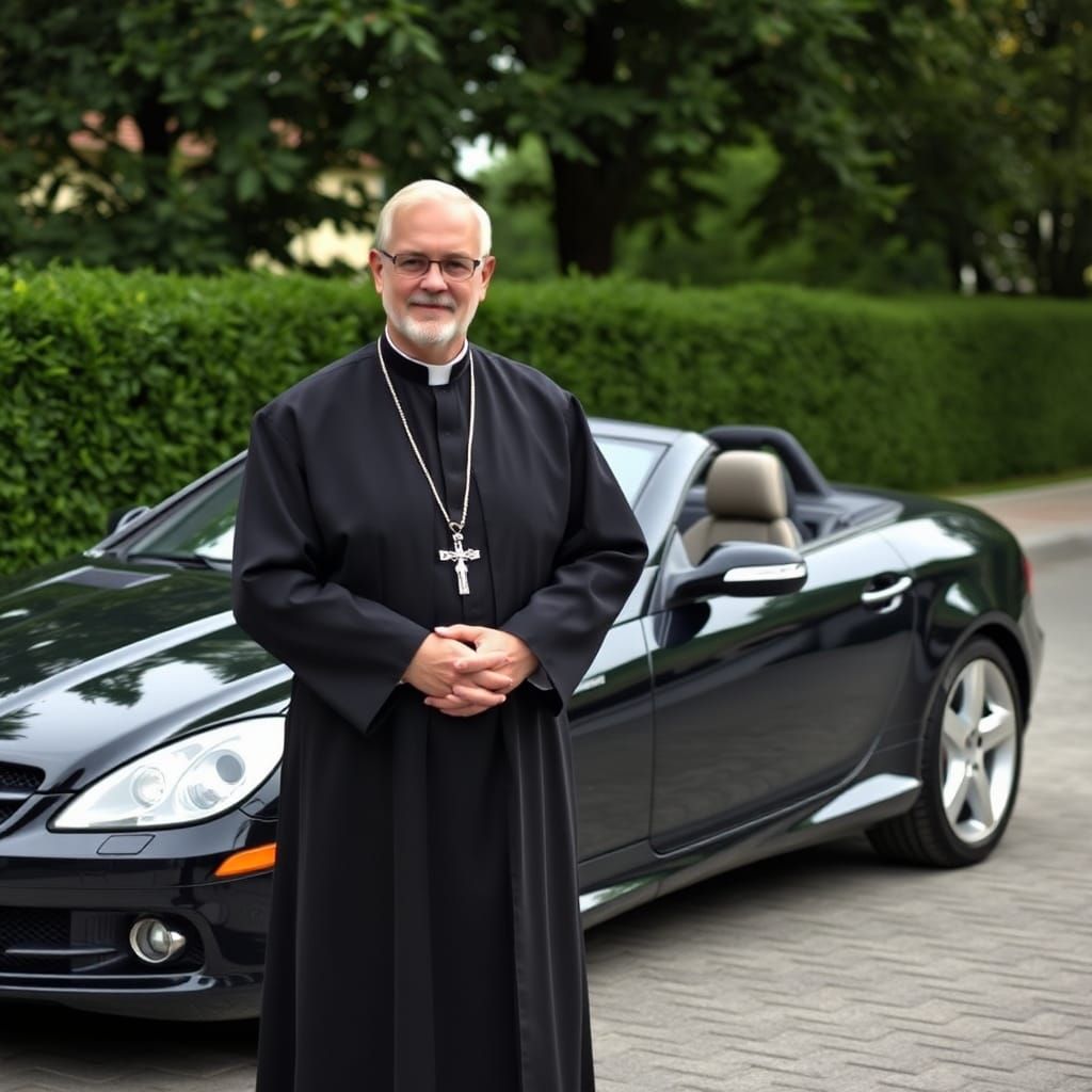 Catholic Priest and Mercedes SLK: Modern Faith