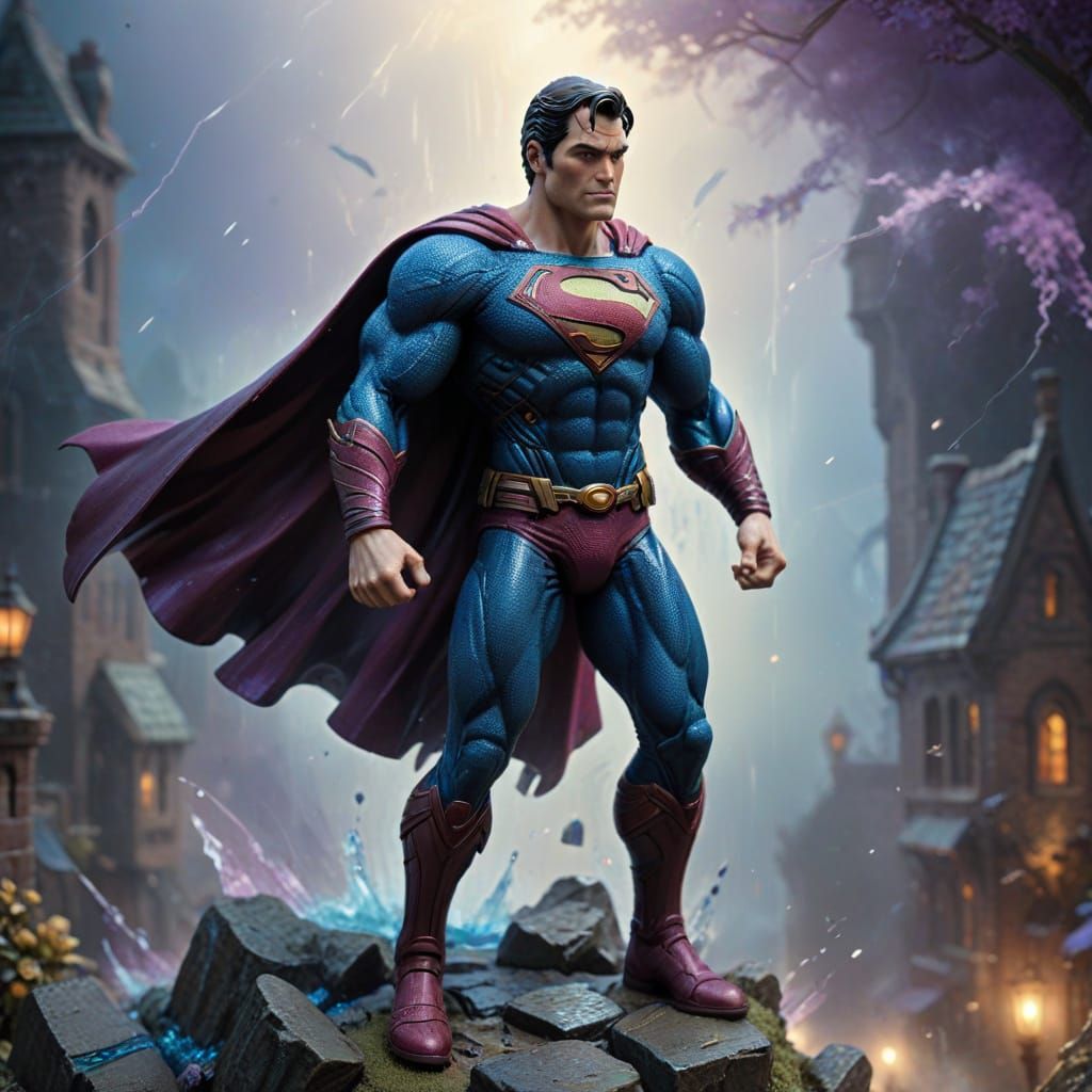 Ethereal Superman Figure in Blister Package