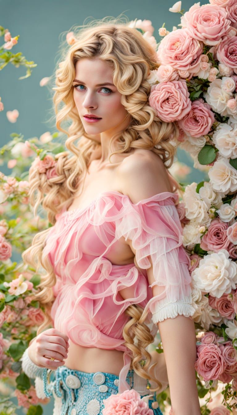 A Humble Servant in a Moonlit Night Scene