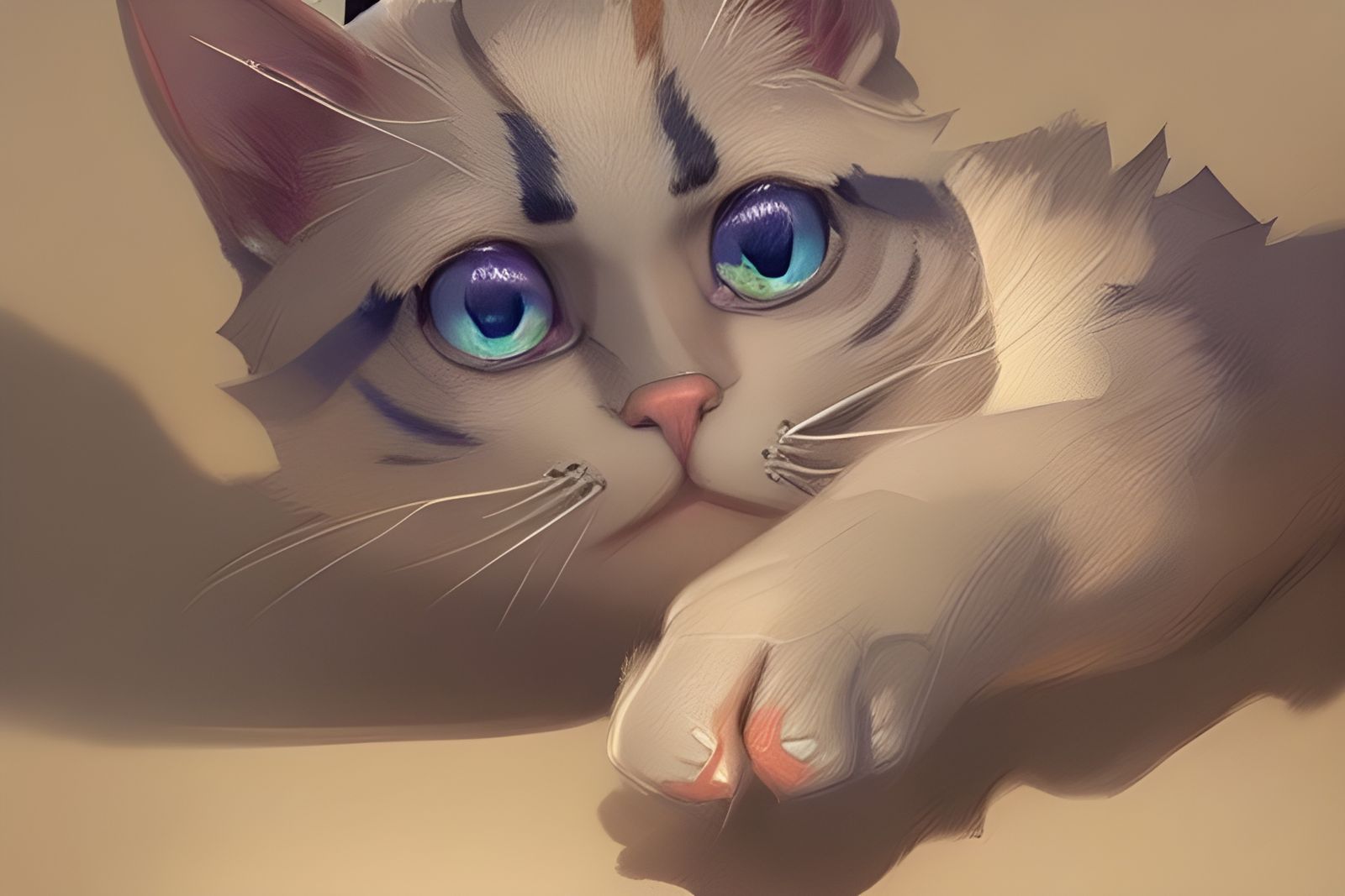 Detailed Cats Concept Art in 8k Resolution