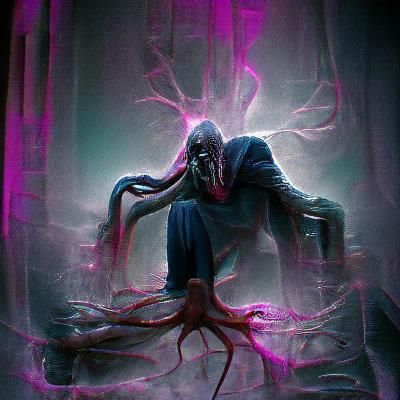 Sinister Mind Flayer in Greg Rutkowski Style