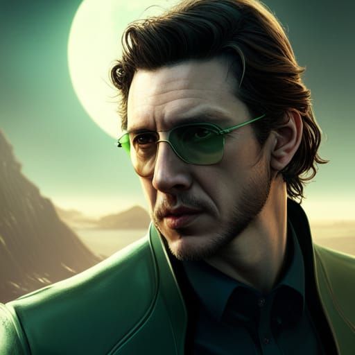 Adam Driver as Nick Fury: Detailed Matte Painting