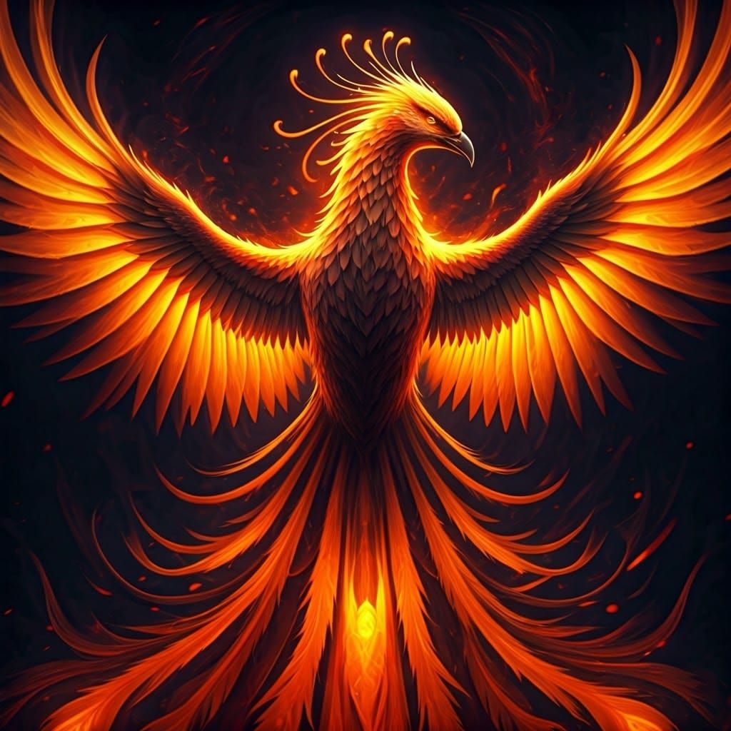 Phoenix Rising in Fiery Splendor