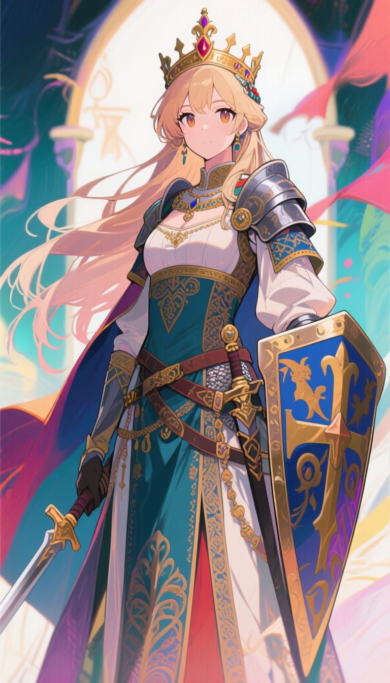 Aethelflaed of Mercia in Anime Key Visual Style