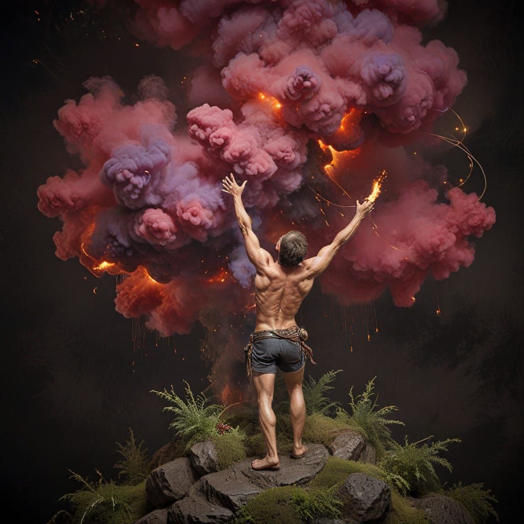 Fiery Emotion Ignites in This Vibrant Digital Art