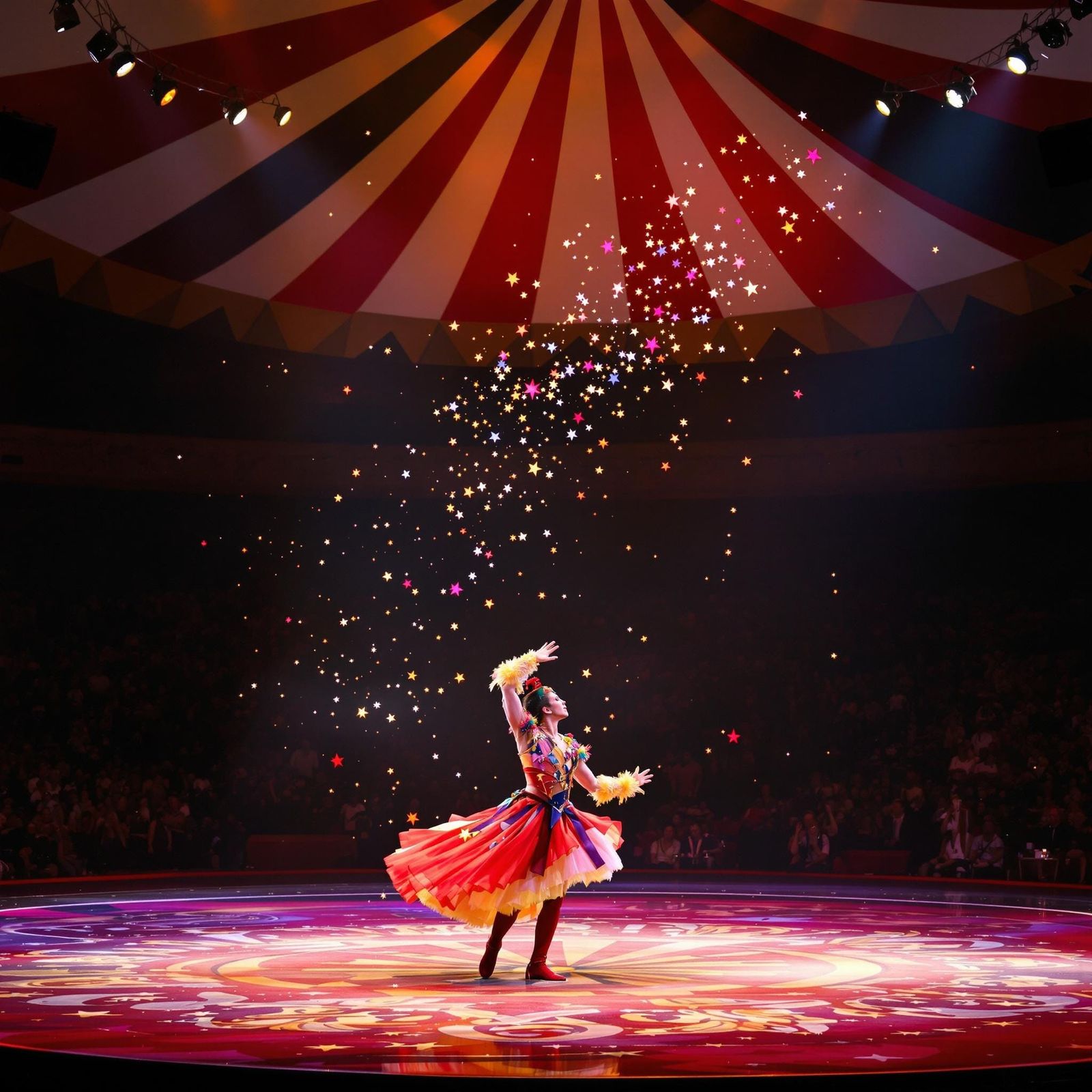 Circus Juggler Performance Under the Big Top