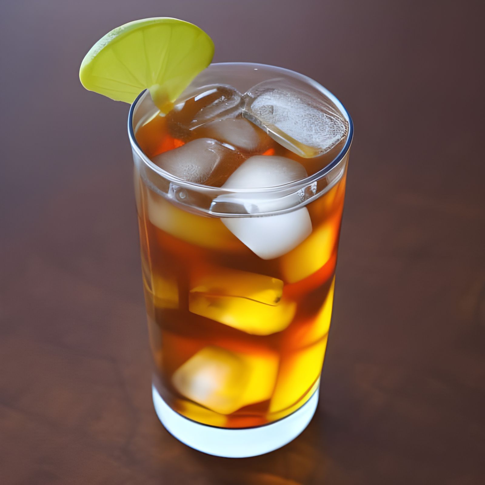 Tall glass of iced tea