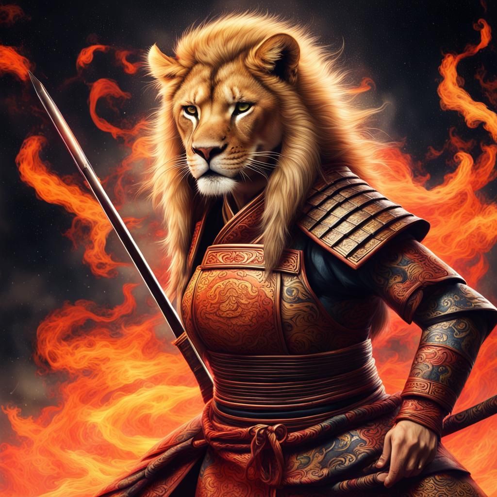 Lioness samurai