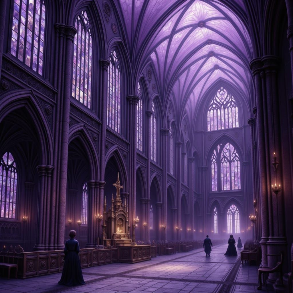 Amethyst Gothic Cathedral in Romantic Style