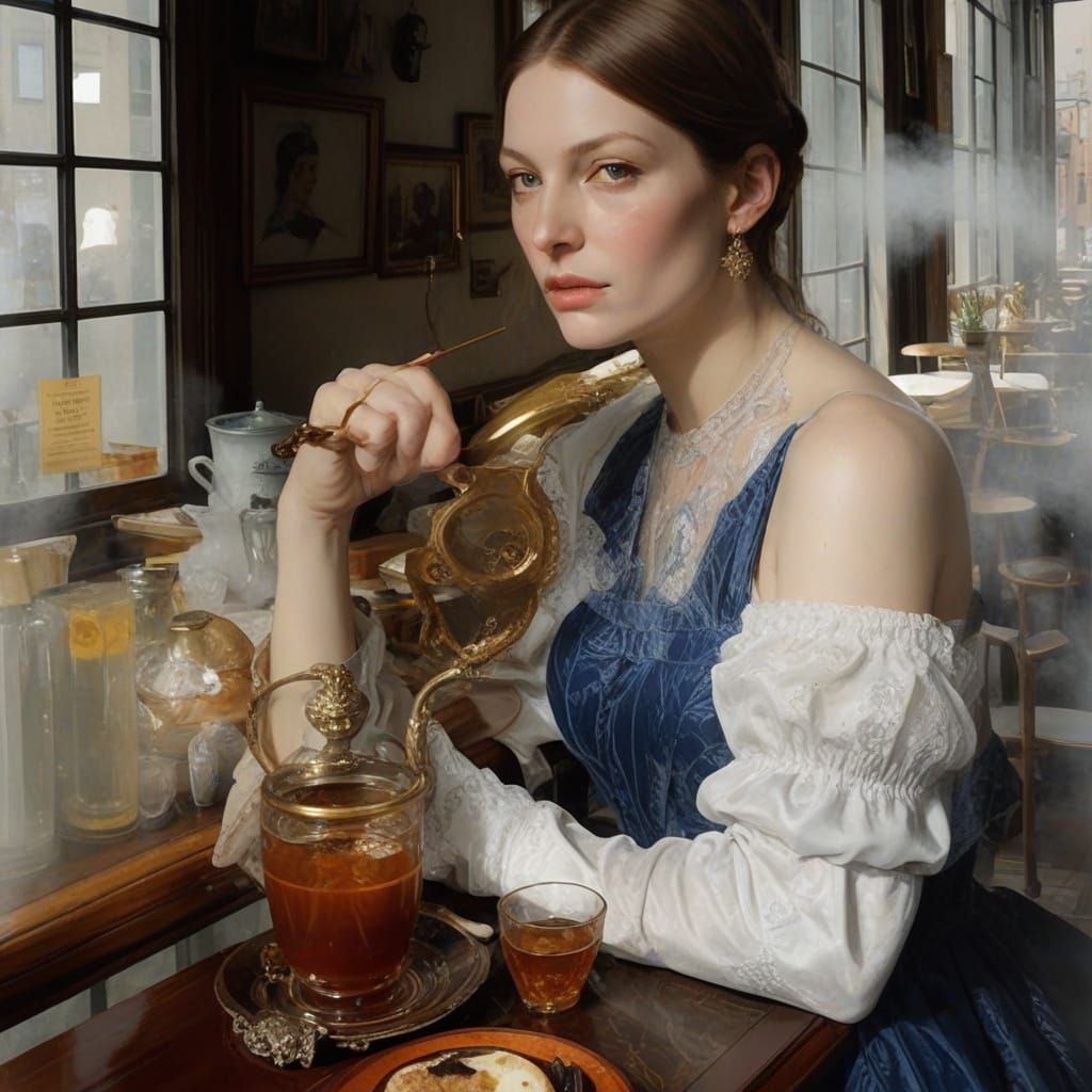 Waiter: Taking a break...