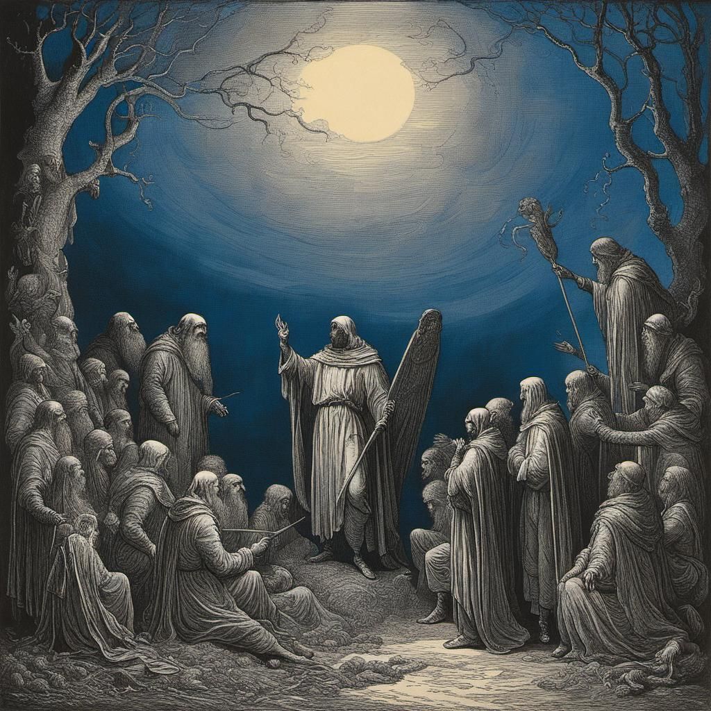 Midianites Journey: Expressionist Scene in Hyperrealism