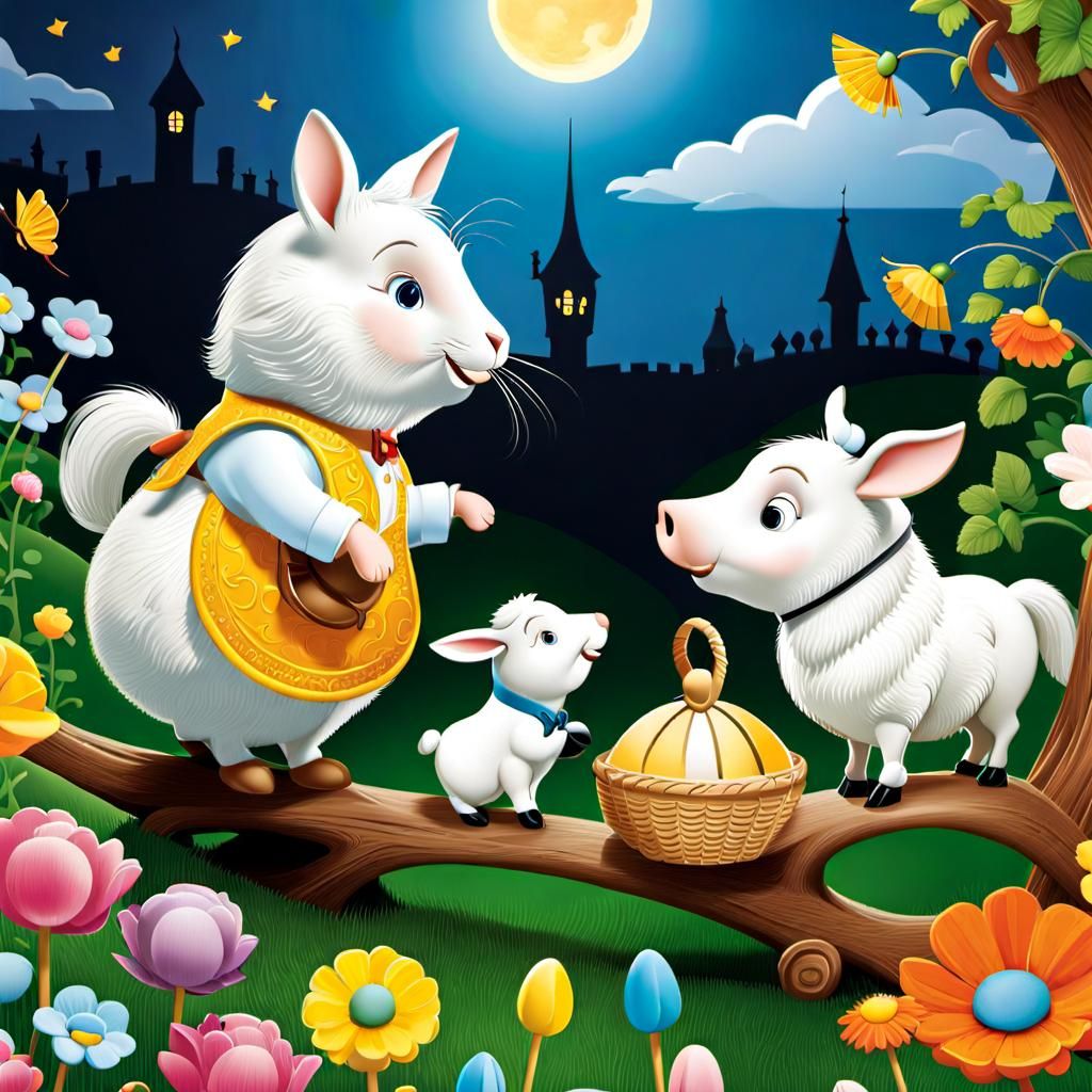 Vibrant Nursery Rhyme Characters in Detailed 3D Scenes