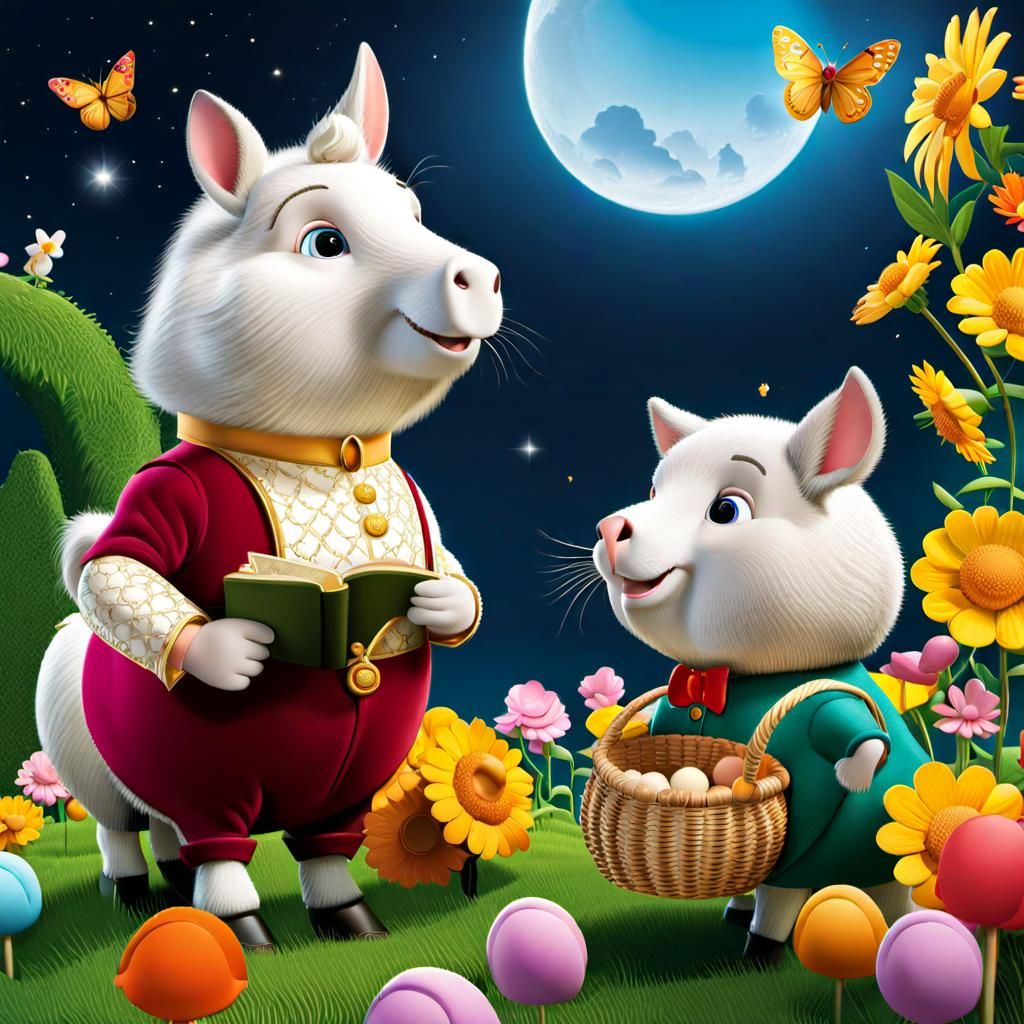 Nursery Rhyme Characters in Fantastical 3D Render