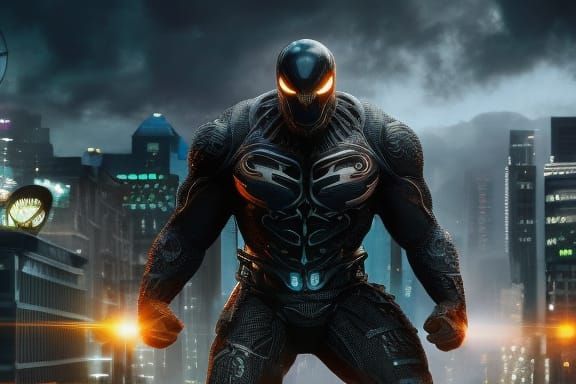 Venom Symbiote Bonding with Host