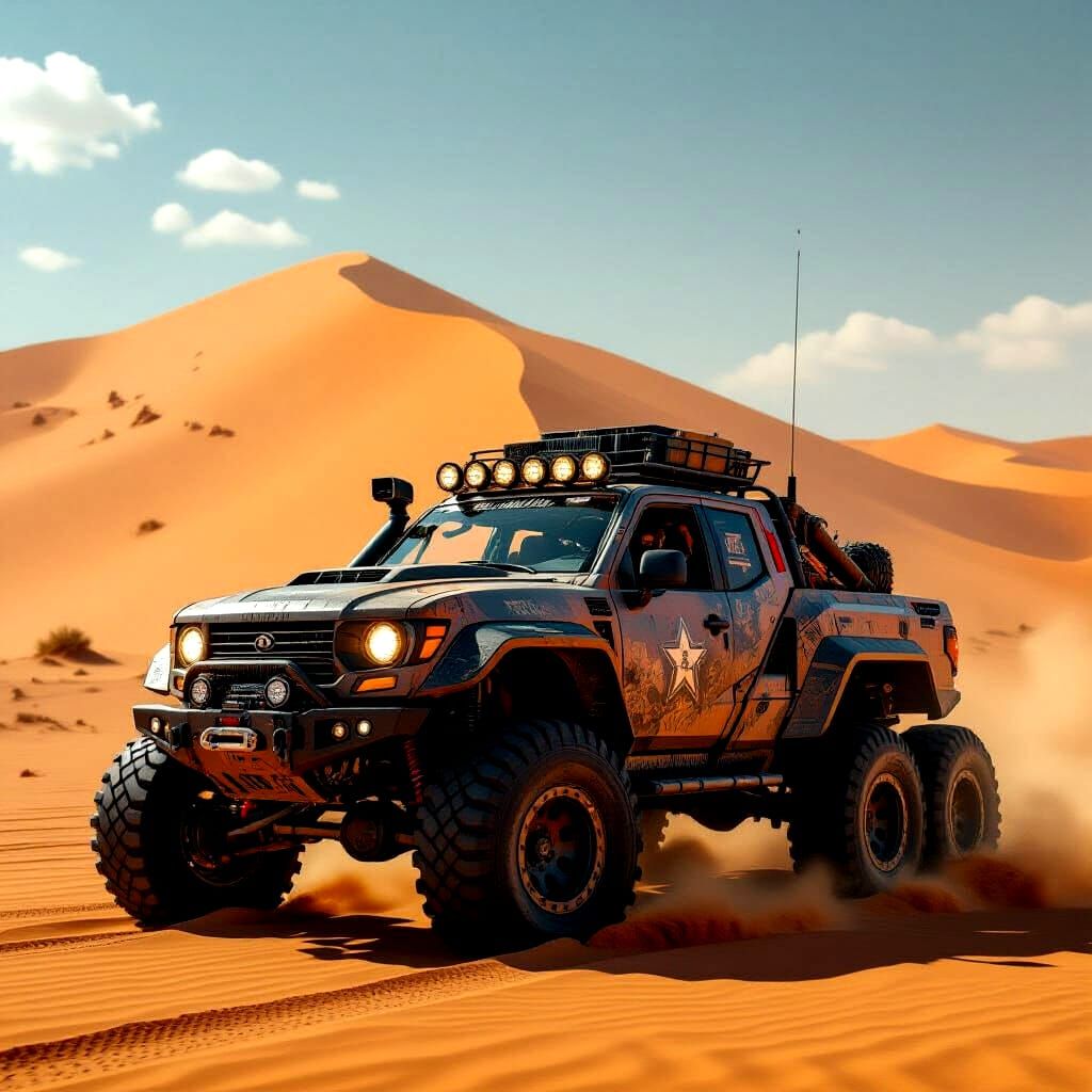 Post-Apocalyptic 6x6 Truck Conquers Sand Dune