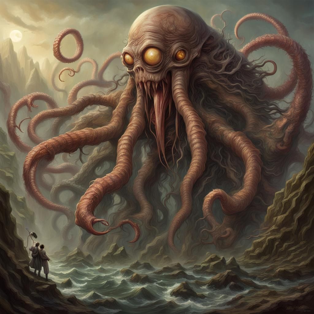 Photorealistic Eldritch Horror: Man and Machine