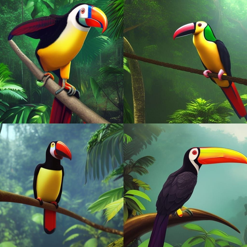 Toucan Singer in Costa Rica Rainforest