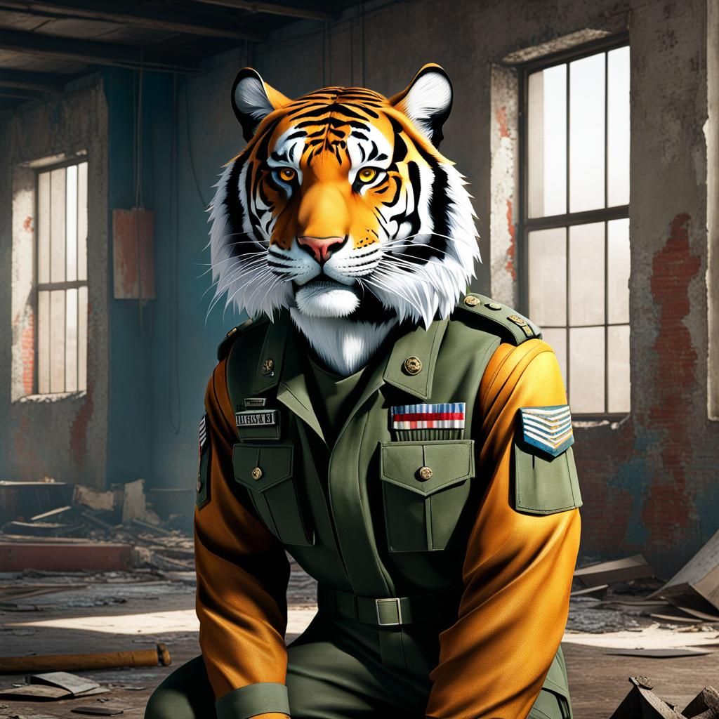 Anthropomorphic Tiger Soldier in Unreal Engine 5